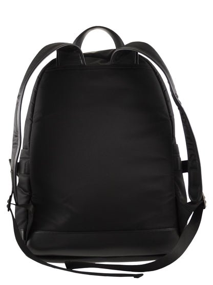 Tod's Men Fabric And Leather Rucksack