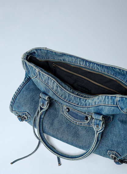 Balenciaga Women Medium Le City Denim Handbag