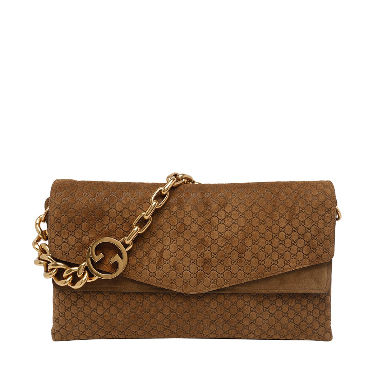 Gucci Women Big Gg Crossing Chain Shoulder Bag