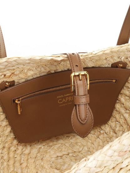 Dolce & Gabbana Women Capri Straw Bag