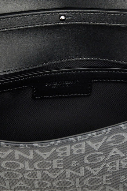 Dolce & Gabbana Men Coated Jacquard Crossbody Bag