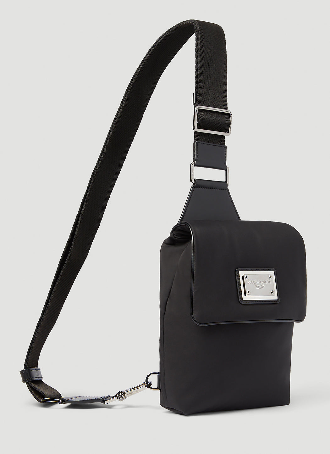 Dolce & Gabbana Men Logo Plaque Nylon Belt Bag