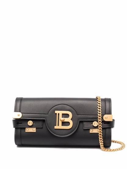 Balmain Women B-Buzz 23 Leather Shoulder Bag
