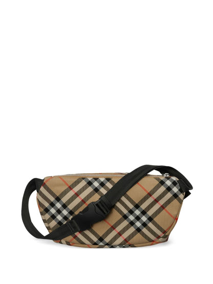 Burberry Men Check Belt Bag