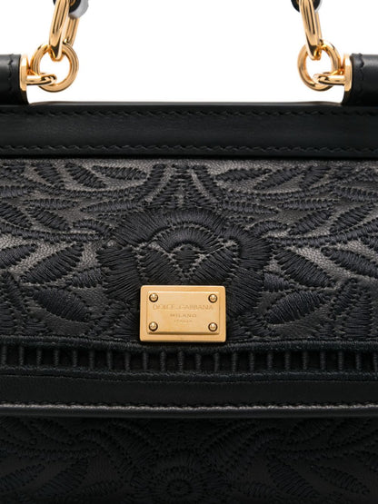 Dolce & Gabbana Women Sicily Small Embroidered Handbag