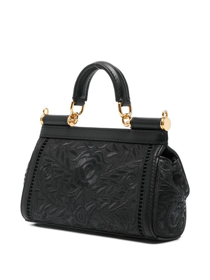 Dolce & Gabbana Women Sicily Small Embroidered Handbag