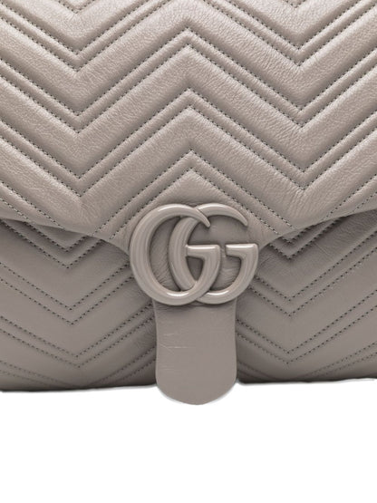 Gucci Women Gg Marmont Maxi Leather Shoulder Bag
