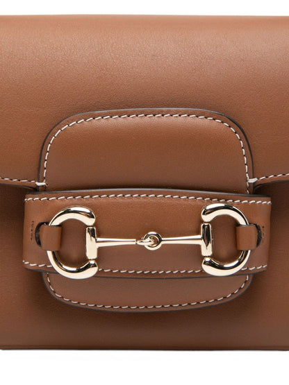 Gucci Women Gucci Horsebit 1955 Leather Small Handbag