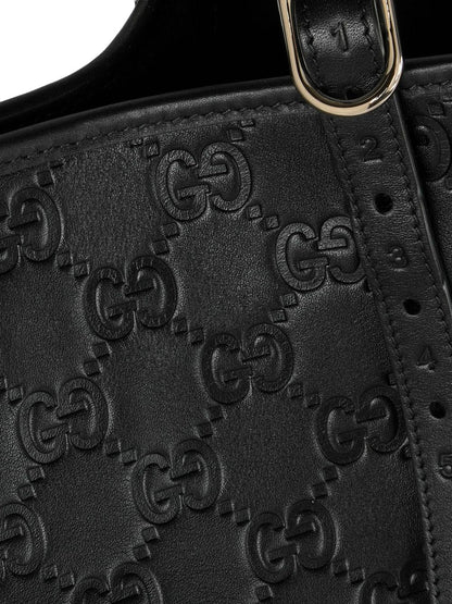 Gucci Women Gg Emblem Large Leather Tote