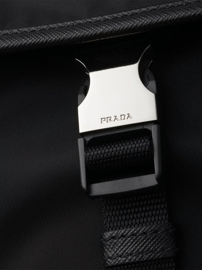 Prada Men Re-Nylon And Saffiano Crossbody Bag