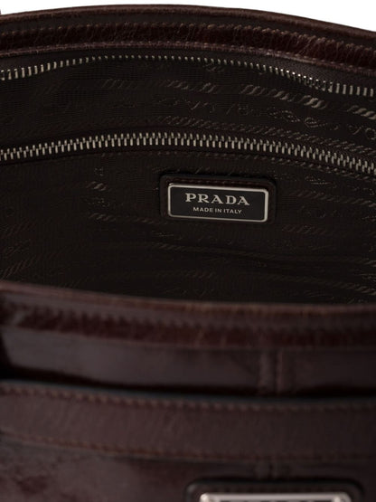 Prada Men Leather Shopping Bag