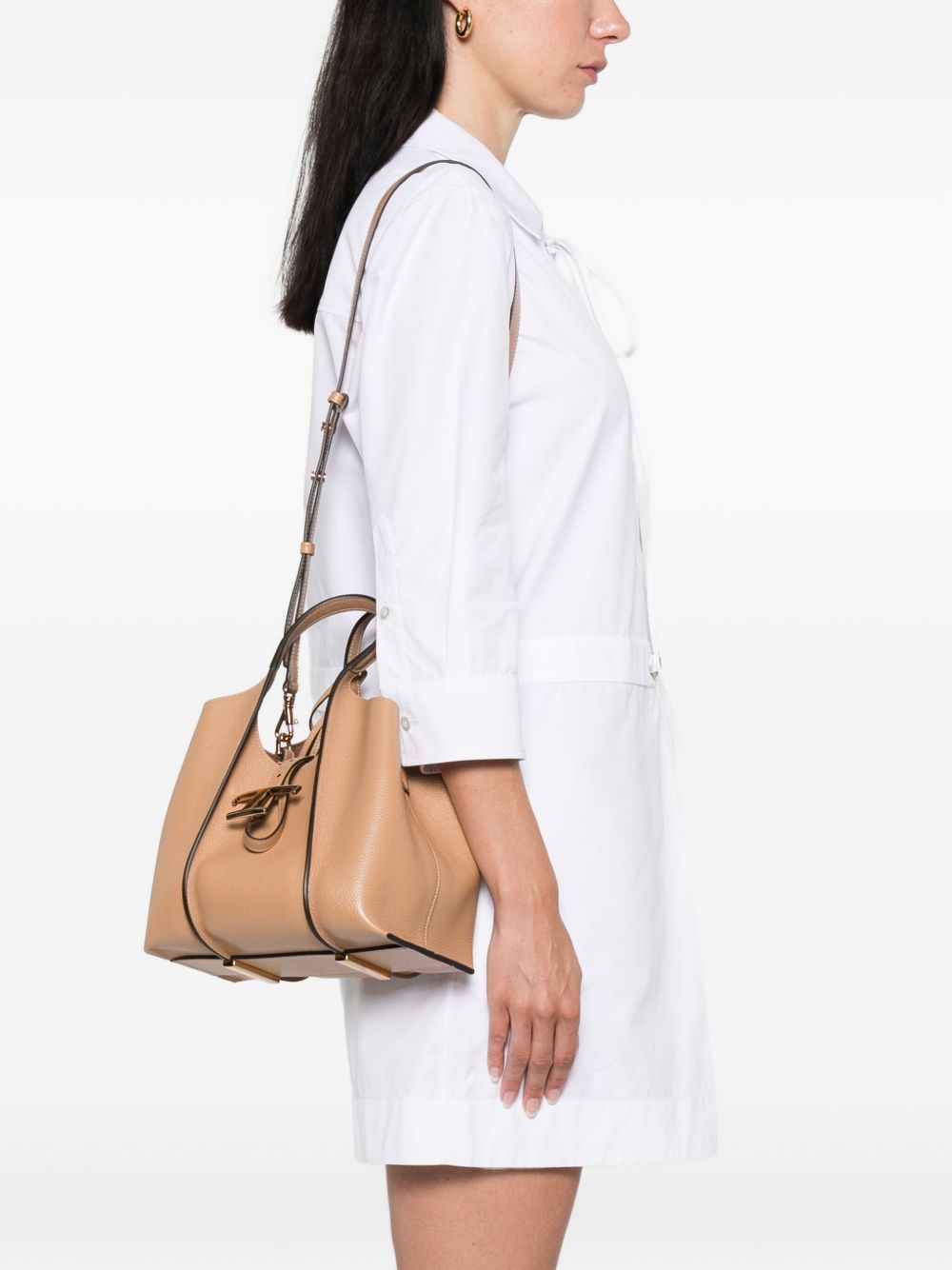 Tod's Women Mini Leather Shopping Bag