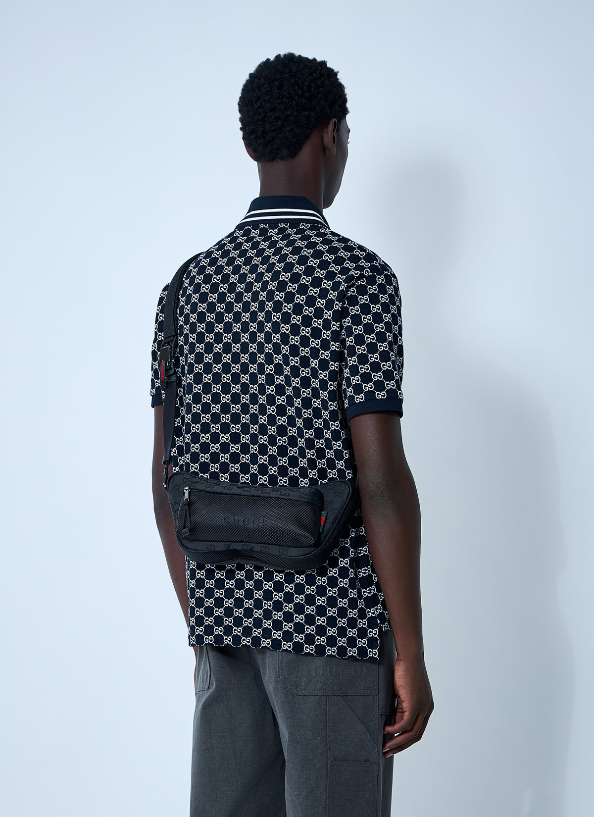 Gucci Men Large Nexus Crossbody Bag
