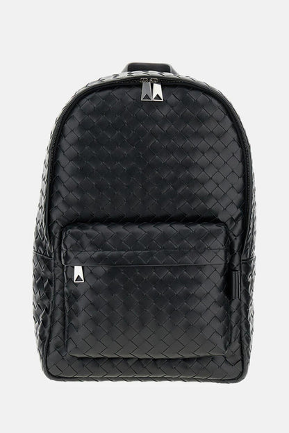 Bottega Veneta Men Leather Messenger Backpack