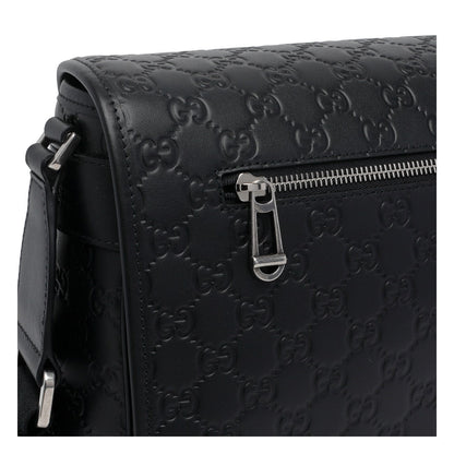 Gucci Men Medium Gg Emblem Crossbody Bag