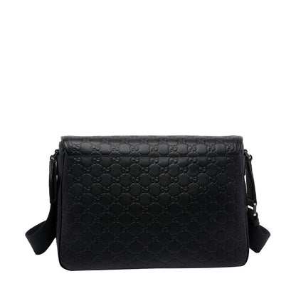 Gucci Men Medium Gg Emblem Crossbody Bag