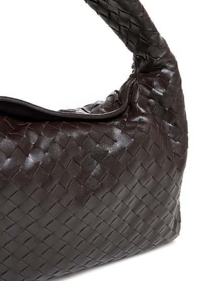 Bottega Veneta Women Tote Bag In Leather With Intrecciato Hop Motif