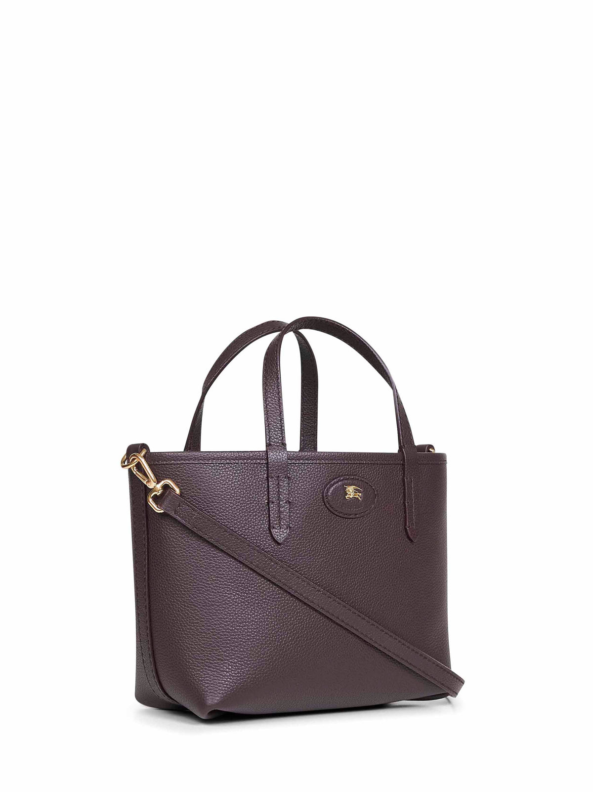 Burberry Women Brown And Beige Bloomsbury Mini Reversible Tote Bag