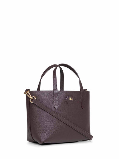 Burberry Women Brown And Beige Bloomsbury Mini Reversible Tote Bag