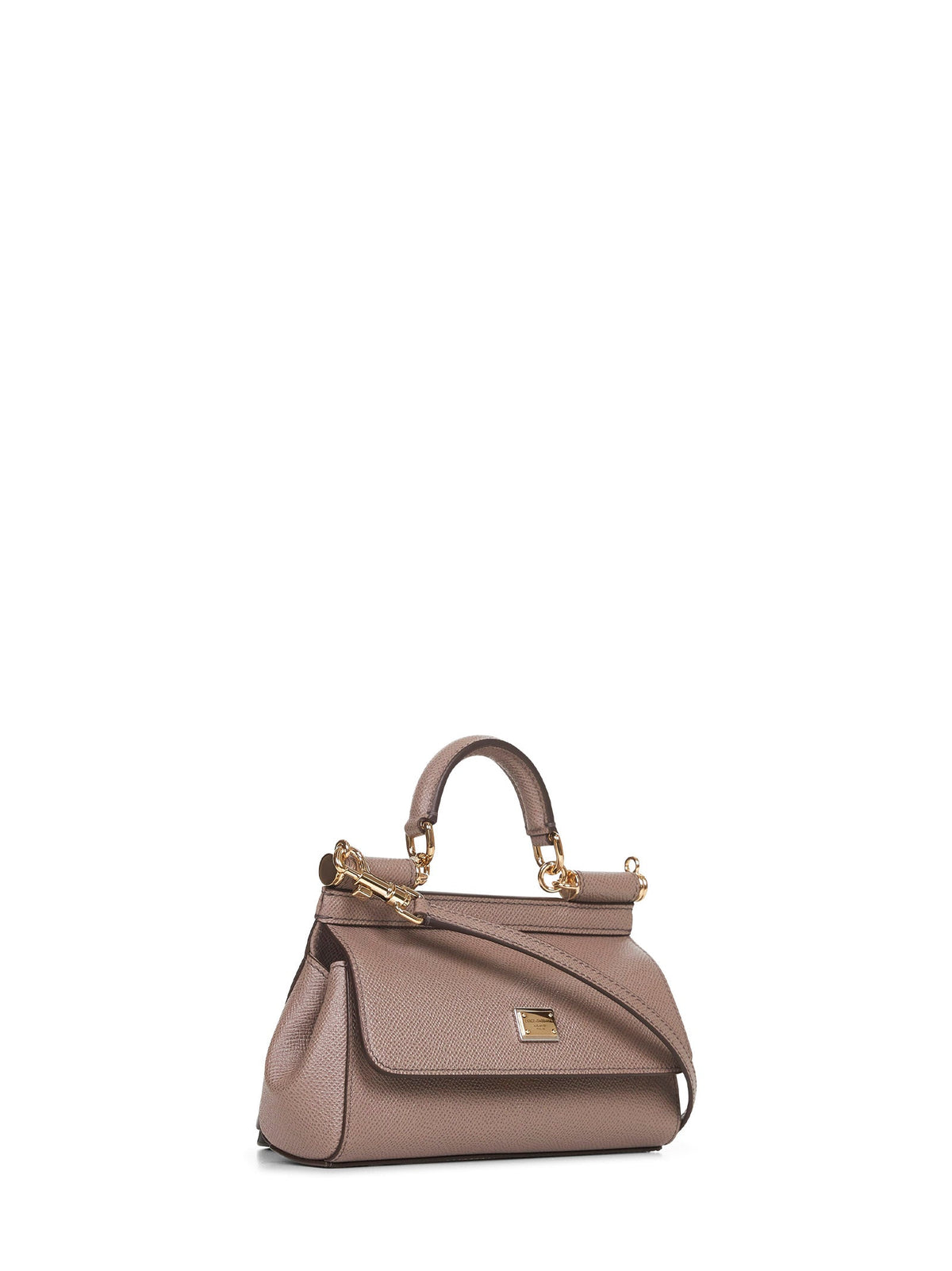 Dolce & Gabbana Women Taupe Small Sicily Handbag
