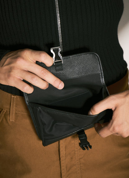 Prada Men Re-Nylon Phone Crossbody Bag
