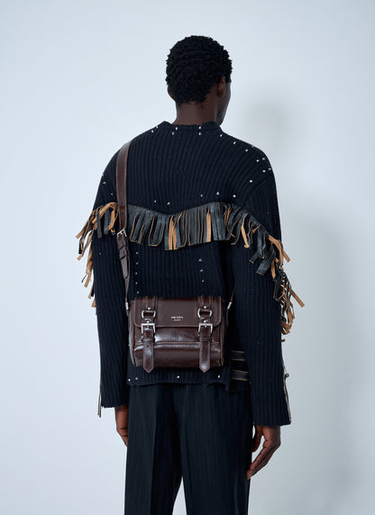 Prada Men Leather Explore Crossbody Bag
