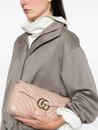 Gucci Women Gg Marmont Leather Shoulder Bag