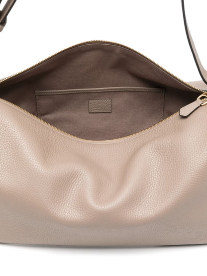 Gucci Women Half Horsebit Leather Shoulder Bag