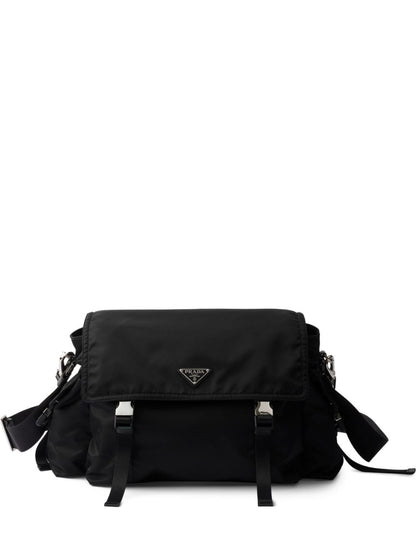 Prada Men Prada Explore Re-Nylon And Leather Crossbody Bag