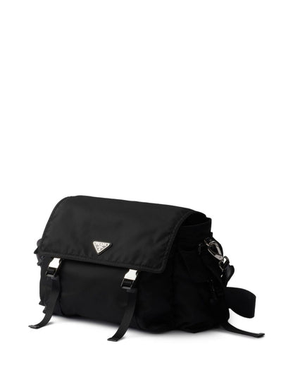 Prada Men Prada Explore Re-Nylon And Leather Crossbody Bag