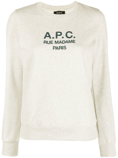 A.P.C. Women Tina Sweatshirt With Embroidered Logo