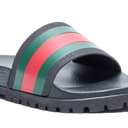 Gucci Men Web Rubber Sandals