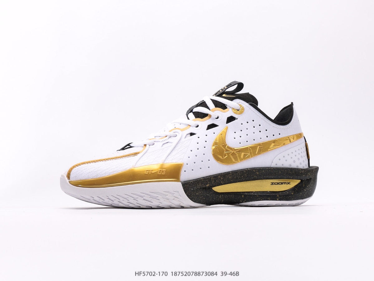 Air Zoom GT Cut 3 'CHBL' White Black Metallic Gold
